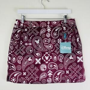 Disney Women’s Skirt Burgundy Mini Size Small